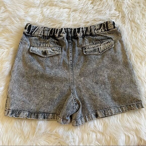 Weekends Acid Wash High Waist Jean Shorts Gray Size 32/33 - Picture 4 of 5